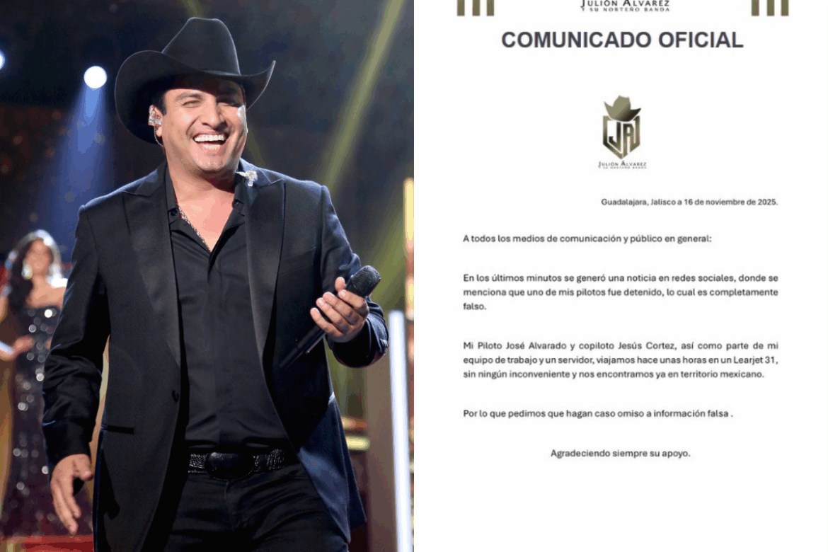 Julión Álvarez niega relación con piloto detenido en Honduras