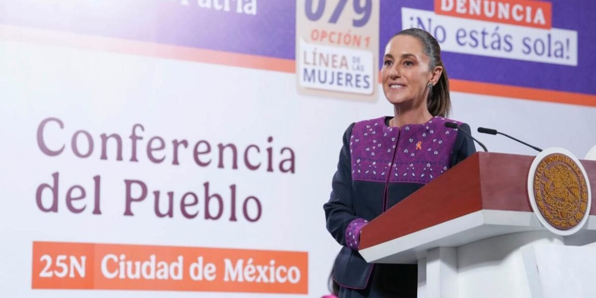 Sheinbaum lanza 16 días de acciones contra la violencia de género