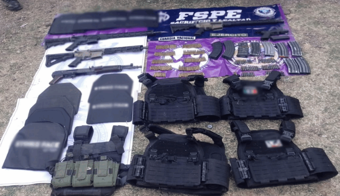 Operativos federales en 10 estados dejan armas y combustible asegurados