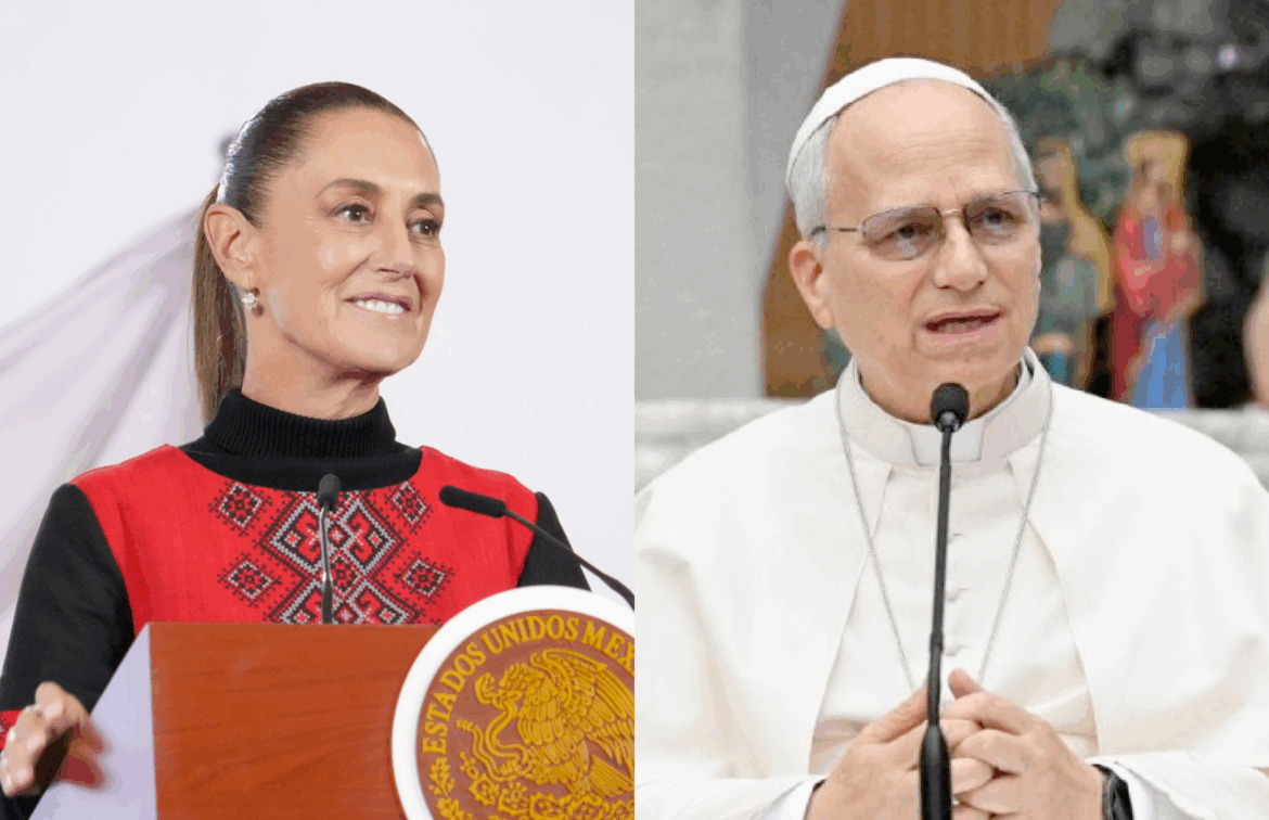 Sheinbaum gestiona visita del Papa León XIV a México en 2026