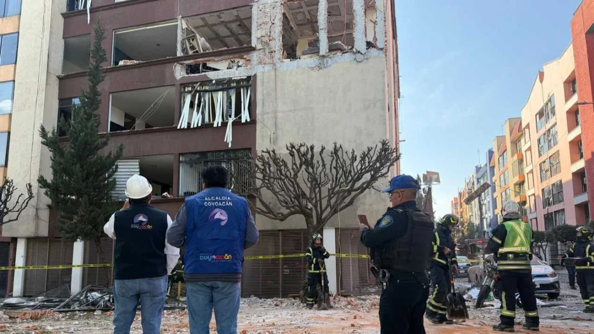 Explosión en Coyoacán deja siete heridos y daños en edificios