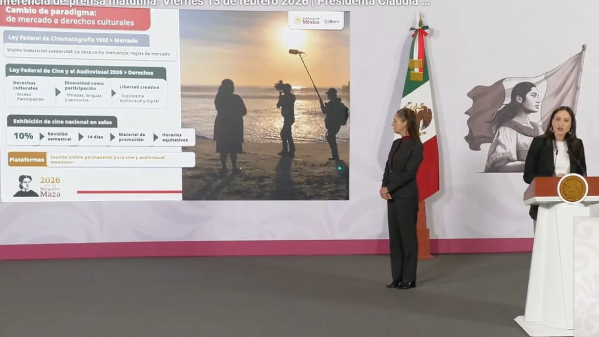 Sheinbaum presenta reforma para impulsar el cine mexicano