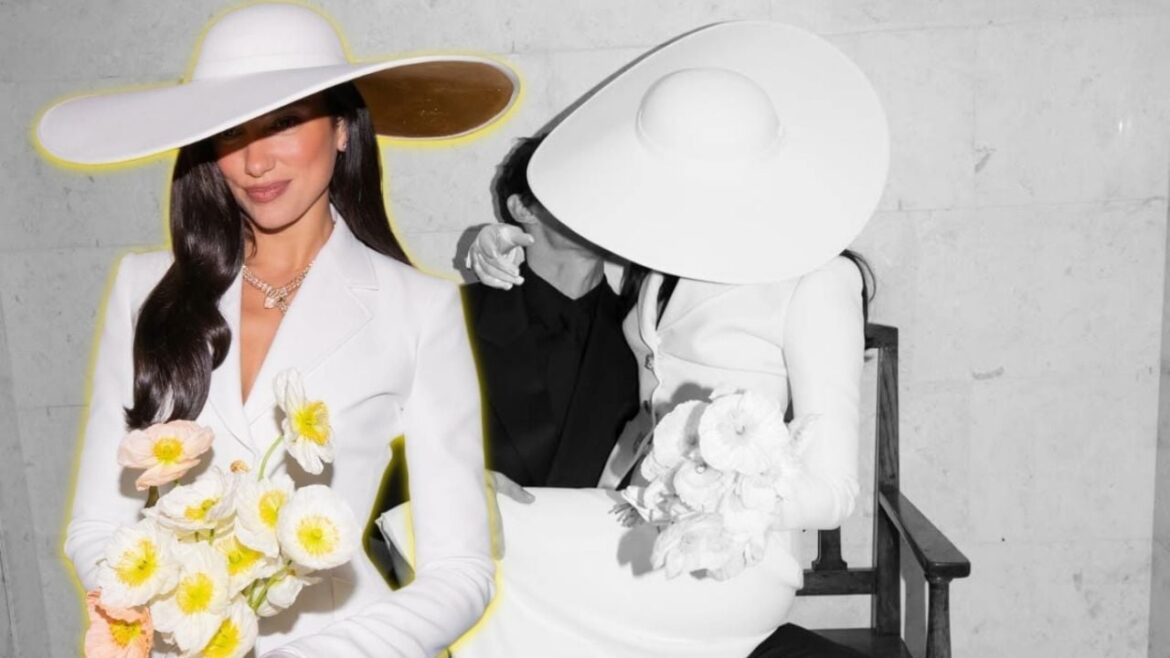 Dua Lipa publica fotos de su boda civil con Callum Turner en Londres
